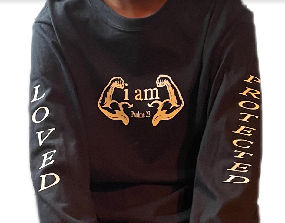 i am Loved and Protected (White Lettering) Muscles - Loved and Protected